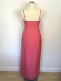COAST PINK SILK STRAPPY / STRAPLESS LONG SPECIAL OCCASION/ EVENING DRESS SIZE 12