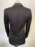 WHISTLES BLACK COLLARED LONG SLEEVED TAILORED SPECIAL OCCASION/ EVENING JACKET SIZE 6
