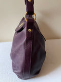 MODALU LONDON PURPLE LEATHER SHOULDER BAG