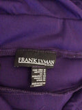 FRANK LYMAN PURPLE TIERED SPECIAL OCCASION DRESS SIZE 18
