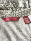 TED BAKER GREY SNAKESKIN PRINT STRETCH JERSEY MAXI TANK DRESS SIZE UK XS