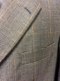 MAGEE BLACK & GREY PRINCE OF WALES CHECK WOOL SUIT SIZE 42 R