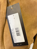 BRAND NEW GOES TAN CHAQUETA GOAT SUEDE ZIP UP JACKET SIZE 10