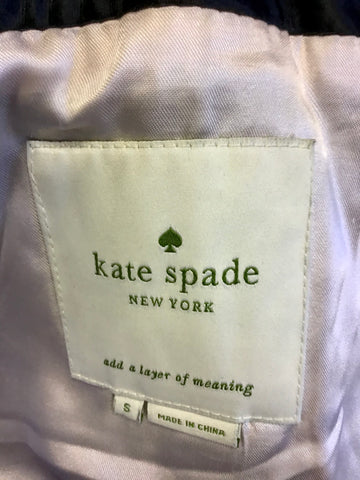 KATE SPADE NEW YORK BECKY DOWN FILLED BELTED PUFFER COAT SIZE S