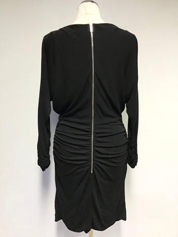 KAREN MILLEN BLACK 3/4 SLEEVE PENCIL DRESS SIZE 12