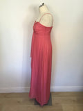 COAST PINK SILK STRAPPY / STRAPLESS LONG SPECIAL OCCASION/ EVENING DRESS SIZE 12
