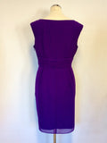 COAST PURPLE PLEATED TRIM SPECIAL OCCASION DRESS SIZE 16