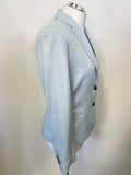 GANT PALE BLUE TAILORED LONG SLEEVE  JACKET SIZE 10