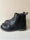 UGG KIDS BLACK LEATHER CHELSEA BOOTS SIZE 9/27.5