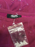 BRAND NEW WHISTLES RASPBERRY PINK BEADED & EMBROIDERED KNEE LENGTH SKIRT SIZE 8/10