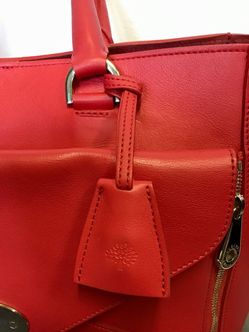 MULBERRY HIBISCUS CLASSIC WILLOW SILKY CALF LEATHER TOTE BAG