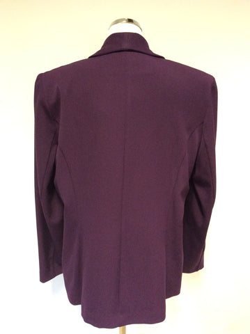 BRAND NEW HUDSON & ONSLOW AUBERGINE CLASSIC JACKET SIZE 18