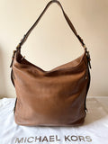 MICHAEL KORS TAN LEATHER LARGE SHOULDER BAG