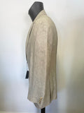 BRAND NEW CORTEFIEL BEIGE 100% LINEN TAILORED JACKET SIZE 52 UK 42