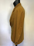 SAVOY TAYLORS GUILD TAN WOOL & CASHMERE BLEND JACKET SIZE 38R