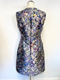 LK BENNETT SUSAN MULTI COLOURED DITSY PRINT SPECIAL OCCASION DRESS SIZE 12