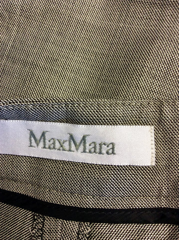 MAX MARA GREY FORMAL WOOL TROUSERS SIZE 14