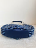 VINTAGE CHLOE 2002 BLUE BEADED CRESCENT SPECIAL OCCASION / EVENING BAG