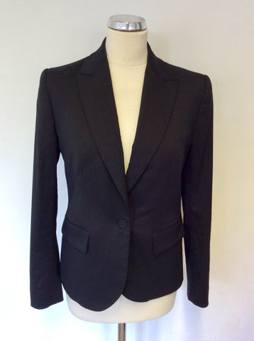 MULBERRY BLACK WOOL SUIT JACKET SIZE 8