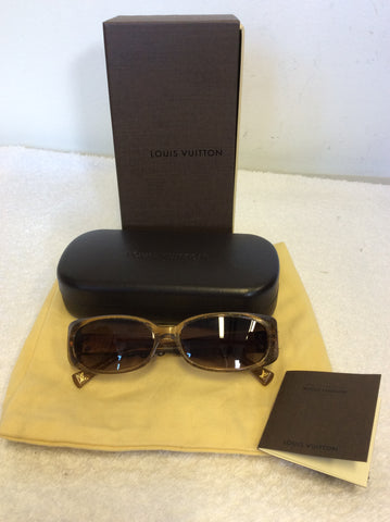 LOUIS VUITTON HONEY BROWN GLITTER SOUPÇON SUNGLASSES