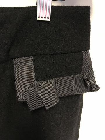 BRAND NEW MULBERRY SAMPLE CHARCOAL WOOL TROUSERS SIZE 10