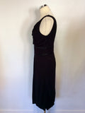 HOBBS BLACK SCOOP NECKLINE SPECIAL OCCASION DRESS SIZE 12