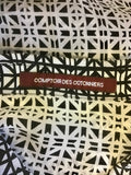 COMPTOIR DES COTONNIERS BLACK & IVORY PRINT SILK SHIRT SIZE M