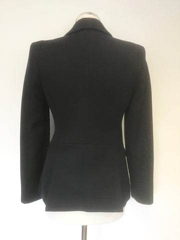 REISS NINETEEN SEVENTY ONE TYLER NAVY BLUE  OFF CENTRE ZIP FASTEN JACKET SIZE S