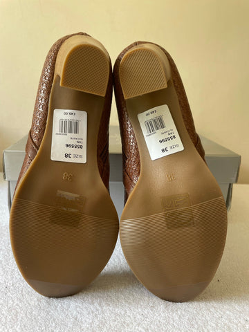 BRAND NEW WALLIS ALICANTE TAN HEELED ANKLE BOOTS SIZE 5/38
