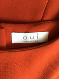 OUI COLLECTION ORAGE SLEEVELESS SHIFT DRESS SIZE 10