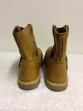 TIMBERLAND TAN LEATHER ANTI FATIGUE LEATHER BOOTS SIZE 8/41.5
