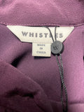 BRAND NEW WHISTLES AUBERGINE LONG SLEEVED MAXI DRESS SIZE 16