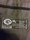 VINTAGE C&A BLACK TUXEDO WOOL SUIT SIZE 44M/ 38W/ 32L