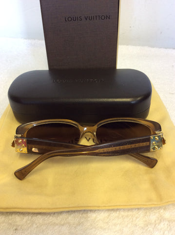 LOUIS VUITTON HONEY BROWN GLITTER SOUPÇON SUNGLASSES