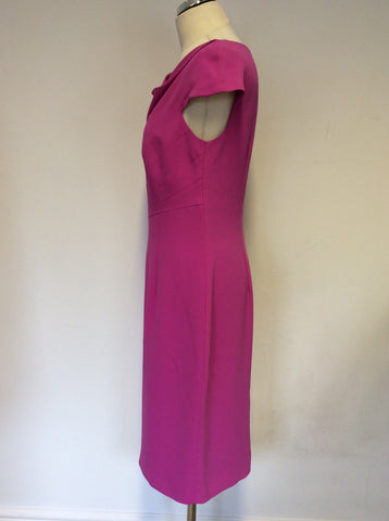 HOBBS INVITATION PINK PENCIL DRESS SIZE 12