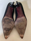 MARINA RINALDI BLACK SUEDE COURT SHOES SIZE 7/40