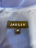 JAEGER ROYAL BLUE CAP SLEEVED SHEATH DRESS SIZE 18