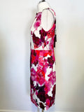 BRAND NEW PHASE EIGHT ALICE MULTICOLOURED FLORAL PRINT SLEEVELESS SHIFT DRESS SIZE 14
