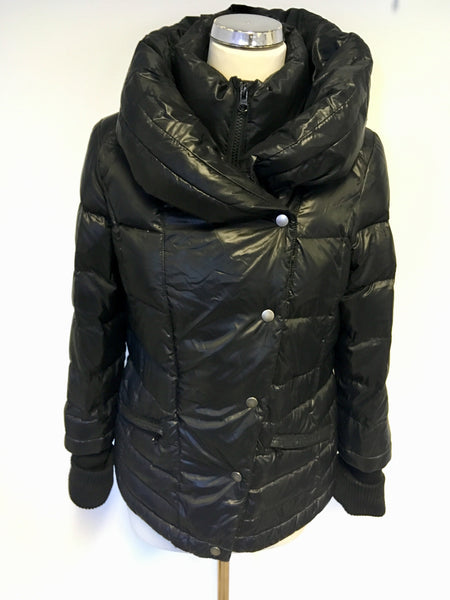 OUI MOMENTS BLACK PADDED JACKET SIZE 10