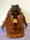 MODALU PIPPA CHESTNUT BROWN LEATHER TOTE BAG