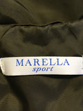 MARELLA SPORT BROWN DOWN & FEATHER PADDED JACKET SIZE 6