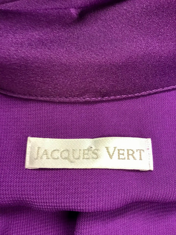 JACQUES VERT PLEATED TUCK DETAIL SHORT SLEEVE OCCASION SHIFT DRESS SIZE 12