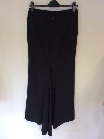 EMPORIO ARMANI LONG BLACK FISHTAIL EVENING SKIRT SIZE 40 UK /10
