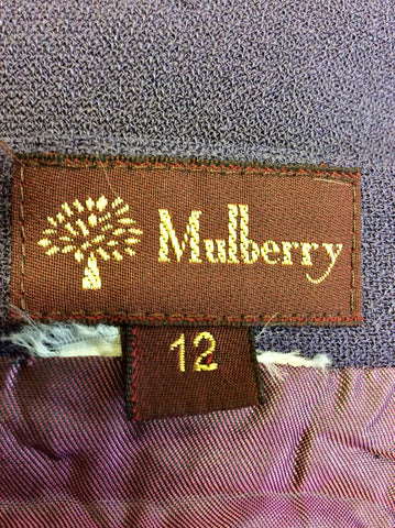 MULBERRY HEATHER CREPE A LINE SKIRT SIZE 12