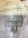 KAREN MILLEN FLORAL & BUTTERFLY PRINT SLEEVELESS PENCIL DRESS SIZE 8