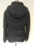 PER UNA NAVY BLUE DETACHABLE HOOD PADDED JACKET SIZE M