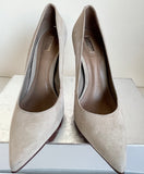 SCHUTZ BEIGE SUEDE HEELS SIZE 5/38