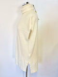 BRAND NEW KAREN MILLEN CREAM WOOL BLEND SLEEVELESS JUMPER SIZE XS/S