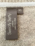 SWEATY BETTY GREY 100% WOOL LONG SLEEVED JUMPER SIZE