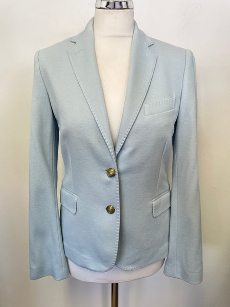 GANT PALE BLUE TAILORED LONG SLEEVE  JACKET SIZE 10